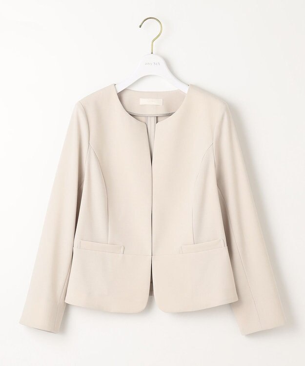 ANY SIS 【洗える】ドビーライト ジャケット ベージュ