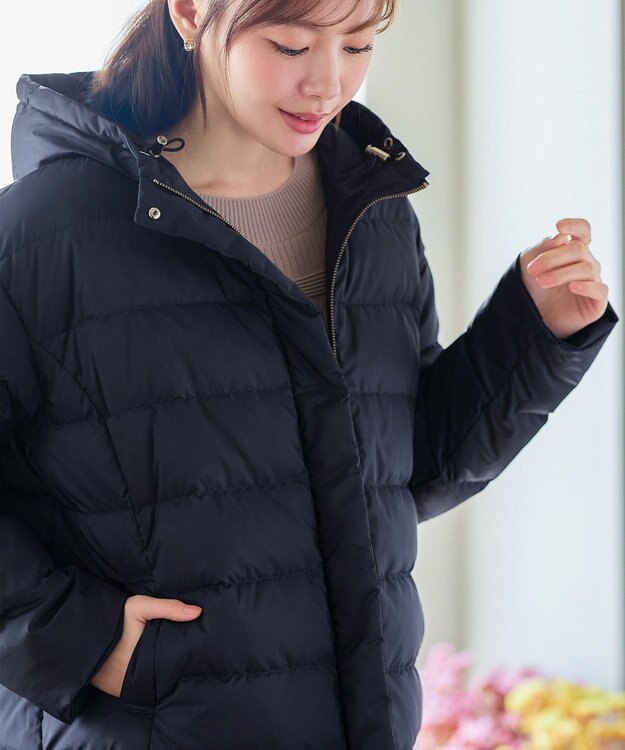 Tiaclasse リバーシブルダウンジャケット ネイビー