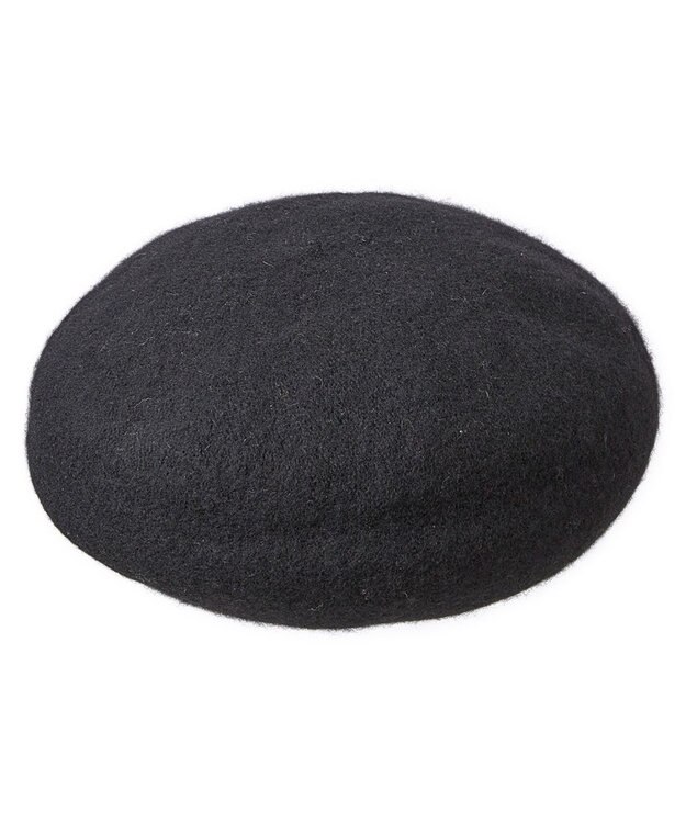 MOONBAT バスクリブ付きベレー帽 ブラック