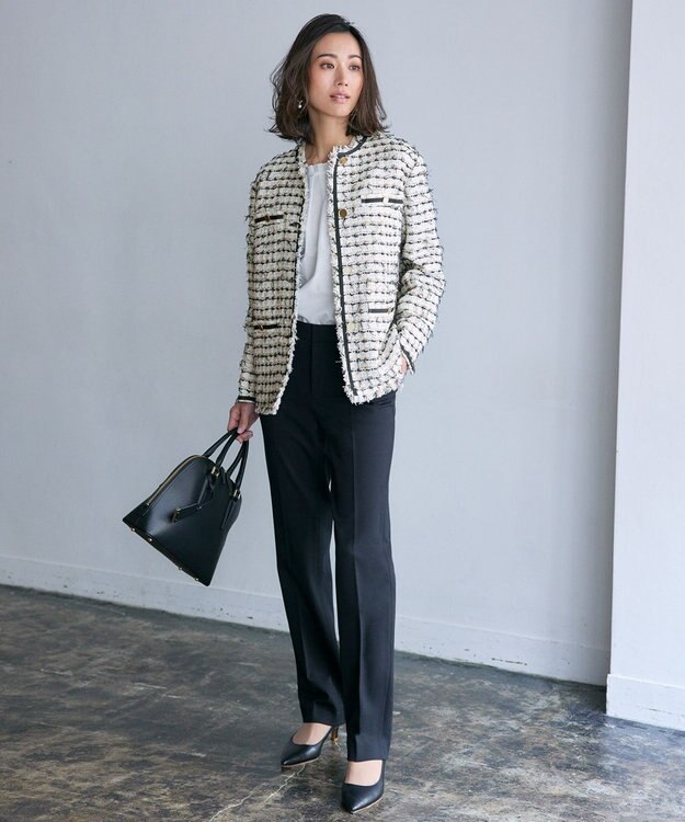 自由区 【XSサイズ～/洗える】シルクコットンブロードⅡ プルオーバーブラウス アイボリー系