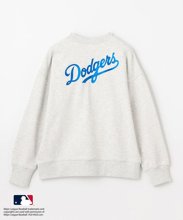 ANY 【洗濯機可/UVケア】MLB/メジャーリーグベースボール クルーネックスウェット ライトグレー