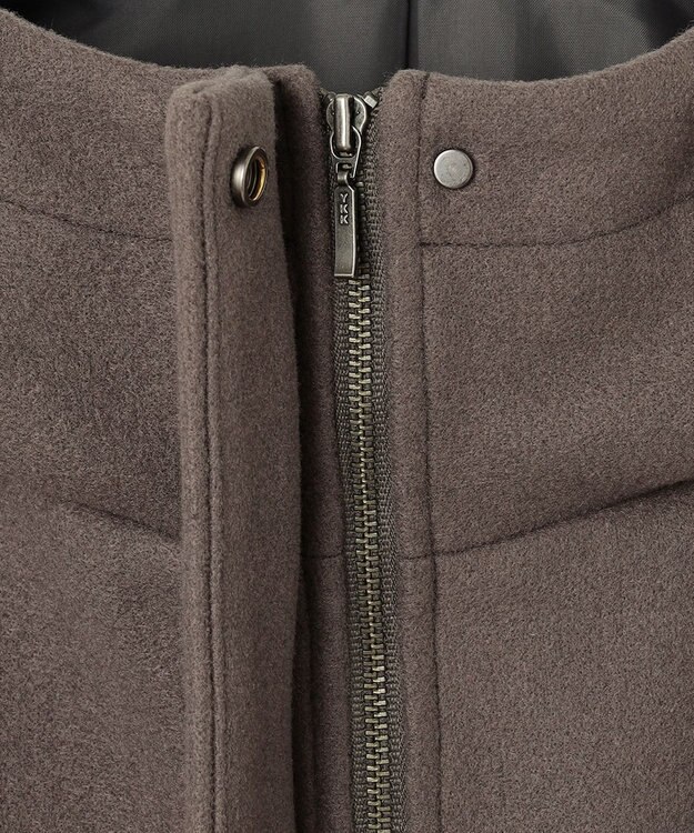 Feroux 【古畑星夏さん着用】パフスリーブフード アウター ダークブラウン系