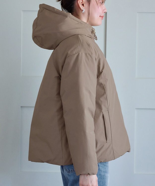 Tiaclasse リバーシブルダウンジャケット モカ