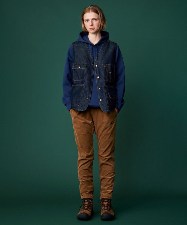 JOSEPH ABBOUD MOUNTAIN 【軽量/テーム・ヤルヴィコラボ】INDIGO×CORDURA デニム ベスト ネイビー系