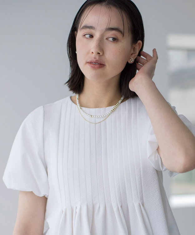 組曲 パール&メタルチェーンネックレス ゴールド系