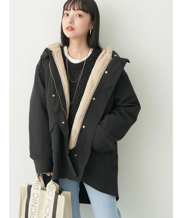 earth music&ecology ３ＷＡＹ　マウンテンパーカー Black