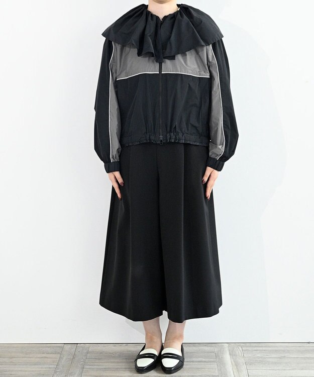 FORFORMO Ruffle Collar Blouson ラッフルカラーブルゾン グレー