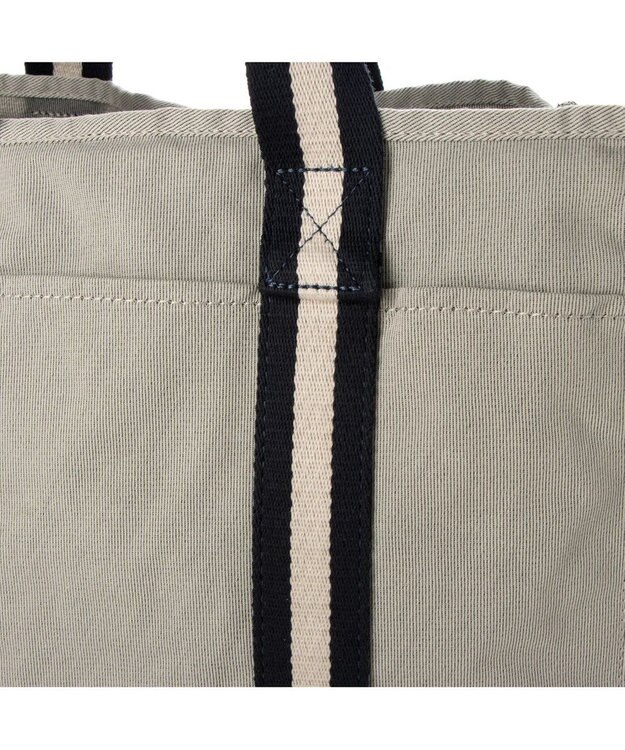 UNBILLION cachecache ラインテープボックスパーテーション2wayトート ライトグレー