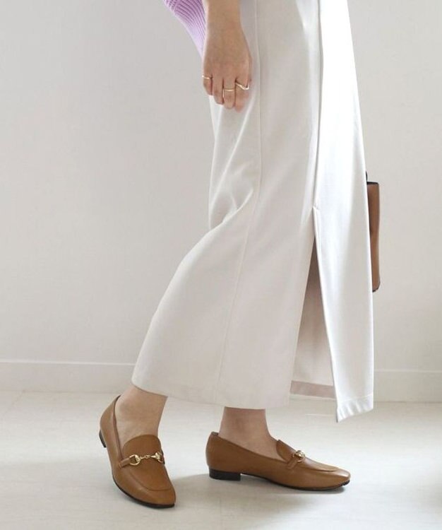 Pointer 日本製 国産牛革ビット付きローファー ライトブラウン