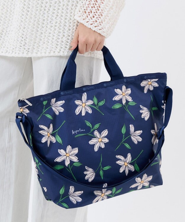 LeSportsac DELUXE EASY CARRY TOTE/フローラルブルームズネイビー フローラルブルームズネイビー