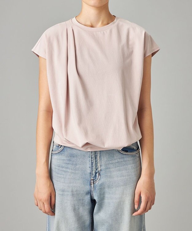 Chacott HandsomeCotton ドレープTシャツ グレイッシュローズ