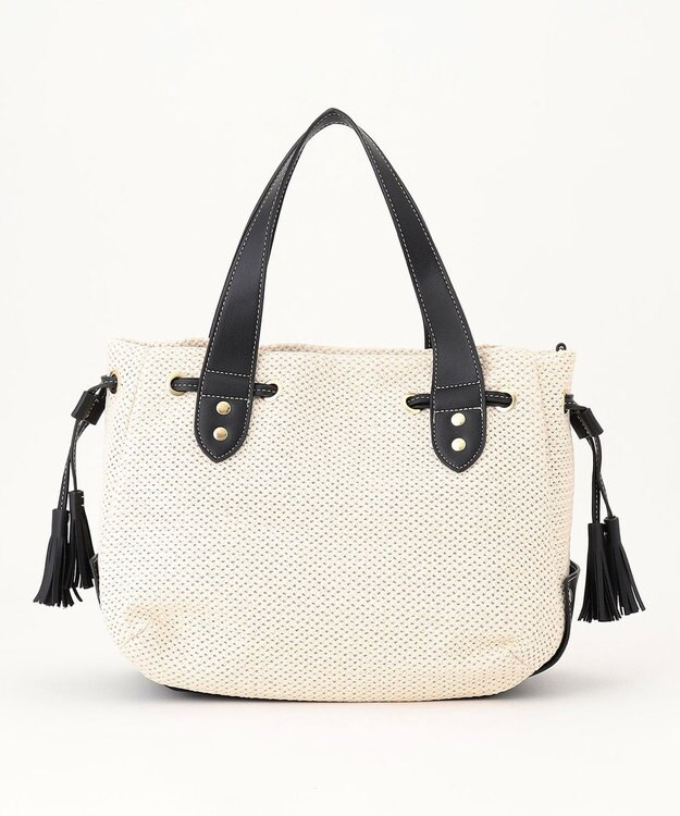 LA BAGAGERIE サイドタッセルサマートート　Mサイズ ホワイト