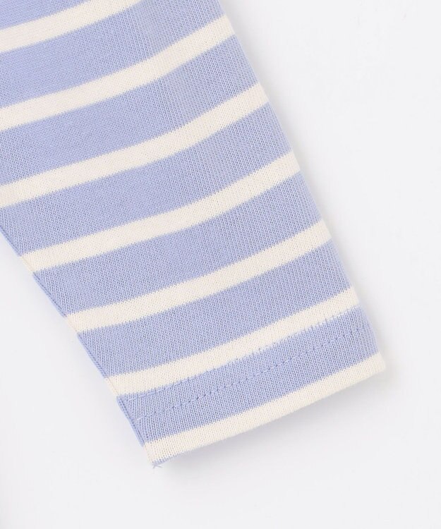 組曲 KIDS 【80-100㎝】ボーダー ワンピース サックスブルー系1