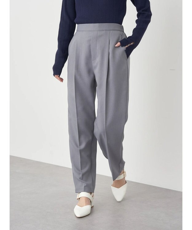 earth music&ecology テーパードパンツ Gray Mixture