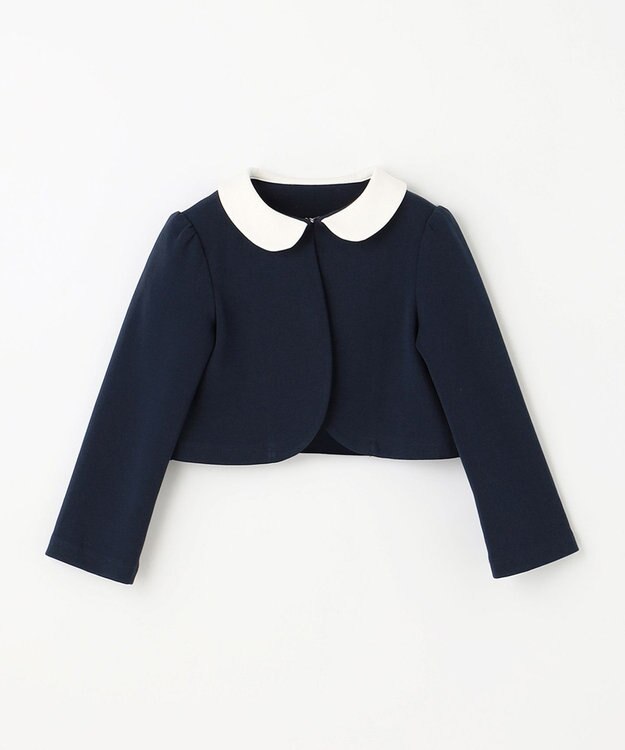 組曲 KIDS 【110-140cm】フラワー刺繍セットアップ ネイビー系