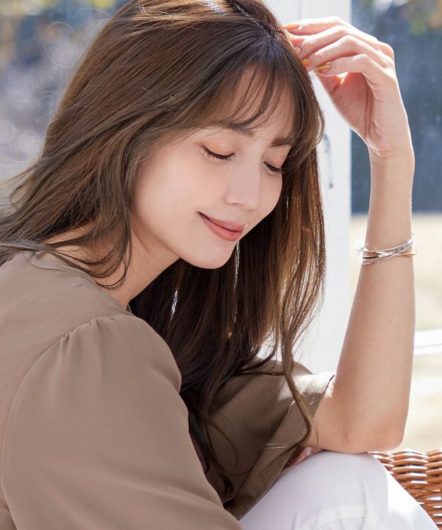 Tiaclasse 重ね付け風バングル シルバー