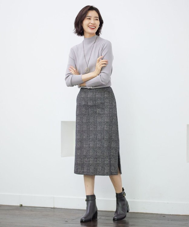 J.PRESS LADIES リバーシブル エポ リング ネックレス ベージュ系