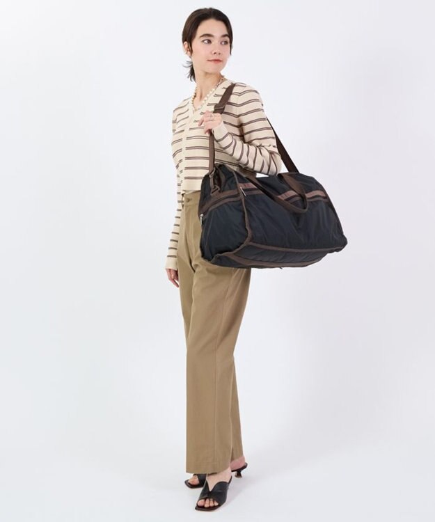 LeSportsac DELUXE LG WEEKENDER/ディープシー/ダークチョコレート ディープシー/ダークチョコレート