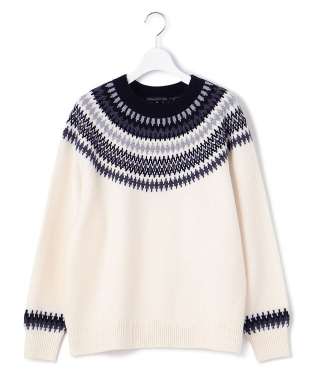 23区 フェアアイル ニット アイボリー系