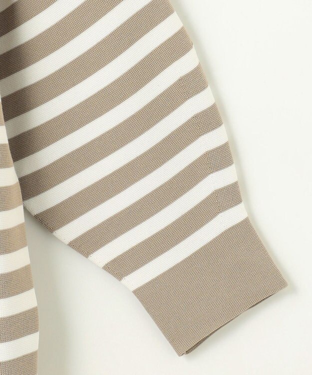 自由区 【WEB限定カラーあり・洗える】ドライコットンハイゲージプルオーバー ニット [WEB限定]ベージュ×オフ