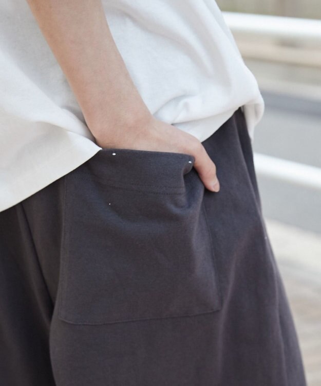 WEGO 【ウエストゴム】ヘビーウェイトカットイージーショーツ スミクロ