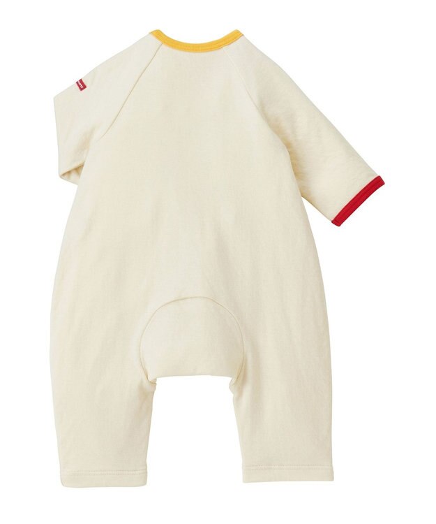 MIKI HOUSE HOT BISCUITS 【60-80cm】 接結天竺 カバーオール アイボリー