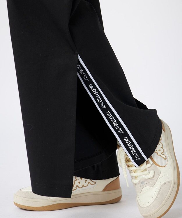 OP／FILA 【Kappa】チノワイドパンツ ブラック