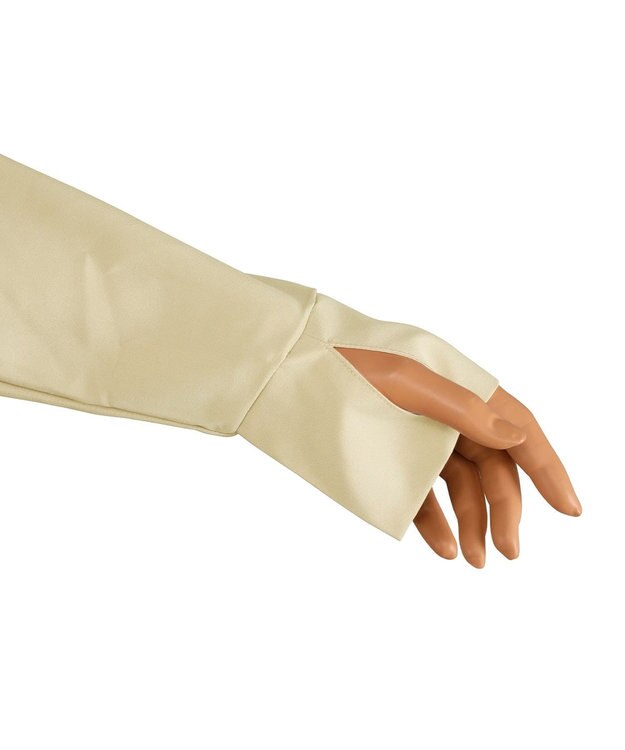 San-ai Resort（三愛水着楽園） 【WEB限定】5点セット バケットハット付きUVカット リブタンキニ+ラッシュガードセット水着【BeachQueen(ビーチクイーン）】 ベージュ