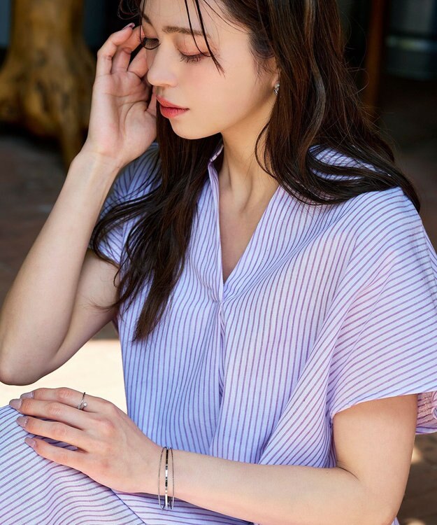 Tiaclasse 重ね付け風バングル シルバー