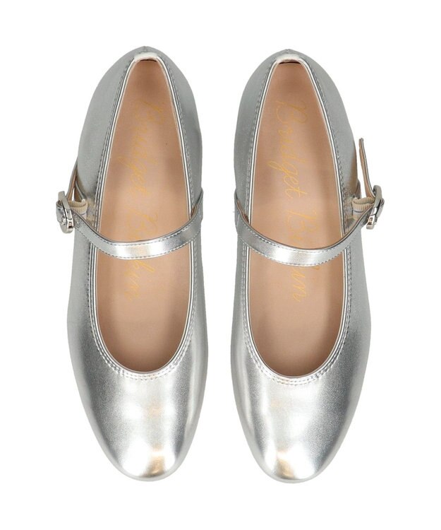 Bridget Birkin 【Bridget Birkin】モチーフパーツメリージェーンレインパンプス シルバー