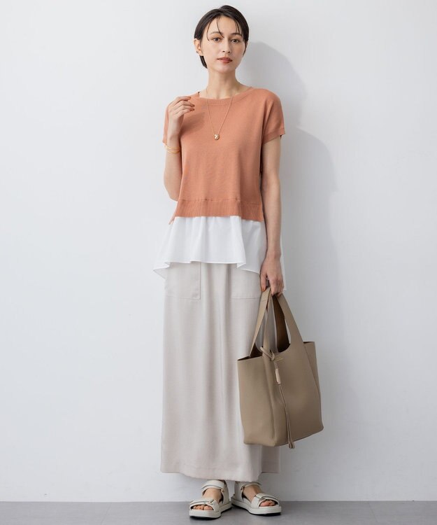 23区 メタル ドロップ ネックレス ゴールド系