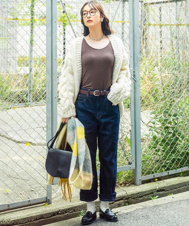 Wing カップ付きタンクトップ あったか素材 ブラトップ ラク きれいなバストシルエット 【シンクロブラトップ 保温タイプ】 ノースリーブ 秋 冬 ET1163 ウイング／ワコール ダークブラウン