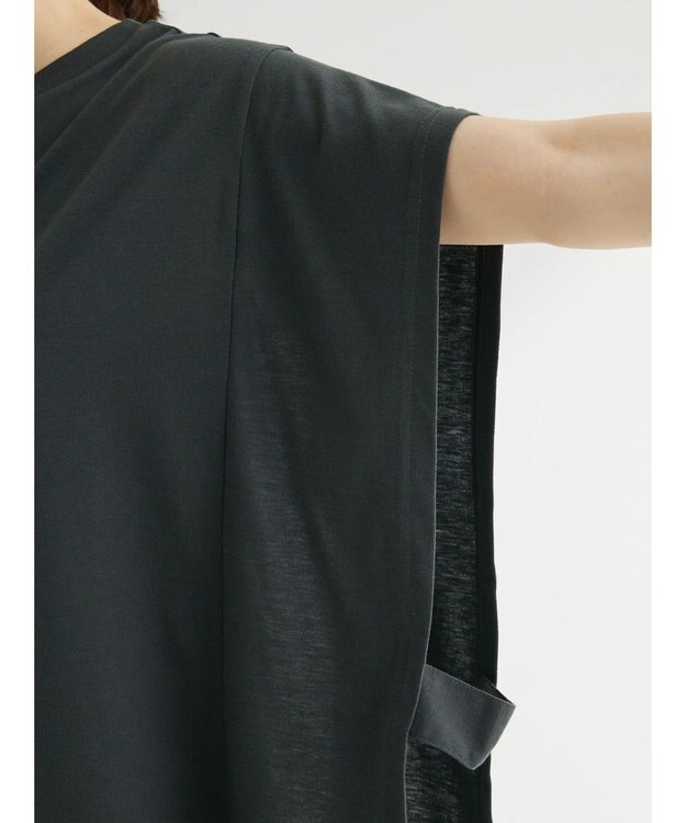 Green Parks ポンチョ風レイヤードチュニック Gray