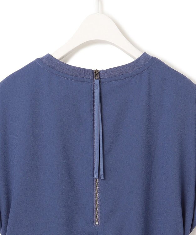 ICB L 【WEB限定・接触冷感・UVケア・速乾・洗える】FluidBackSatin ワンピース ブルーベリー系