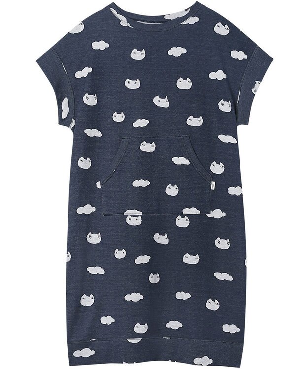 tsumori chisato SLEEP ツモリチサト ワンピース 綿100%(本体) ジャカード 4分袖 ロング丈 レディース UNX105/ワコール コン