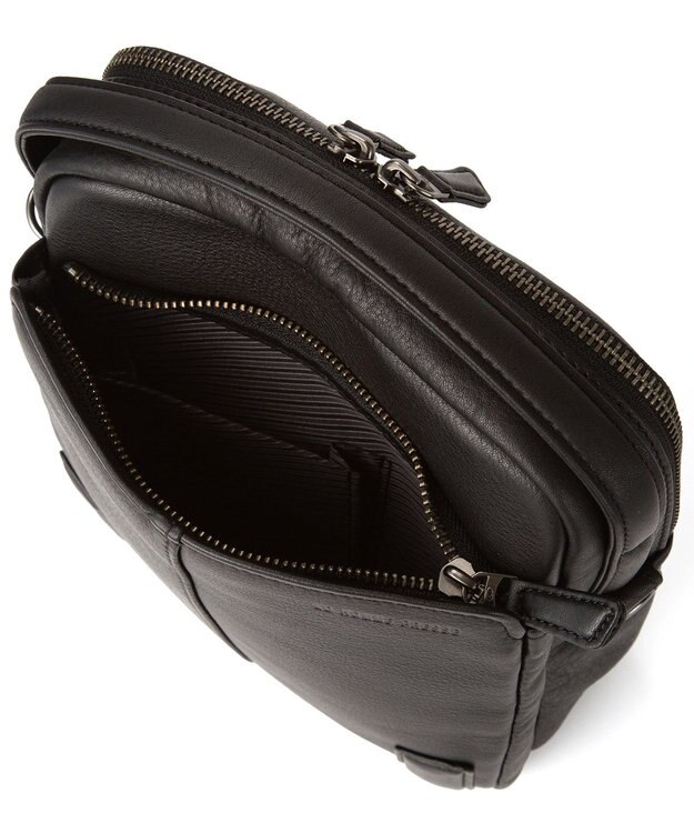 ACE BAGS & LUGGAGE LO HOMME PRESSE アルカイックソフト 本革 縦型ショルダーバッグ 大 71783 ロ・オム・プレッセ ブラック