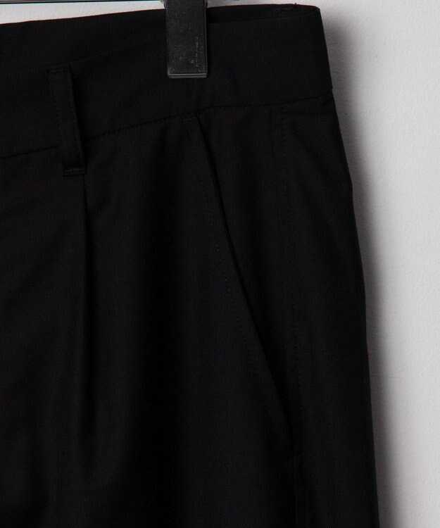 WEGO ベルト付きテーパードスラックス ブラック