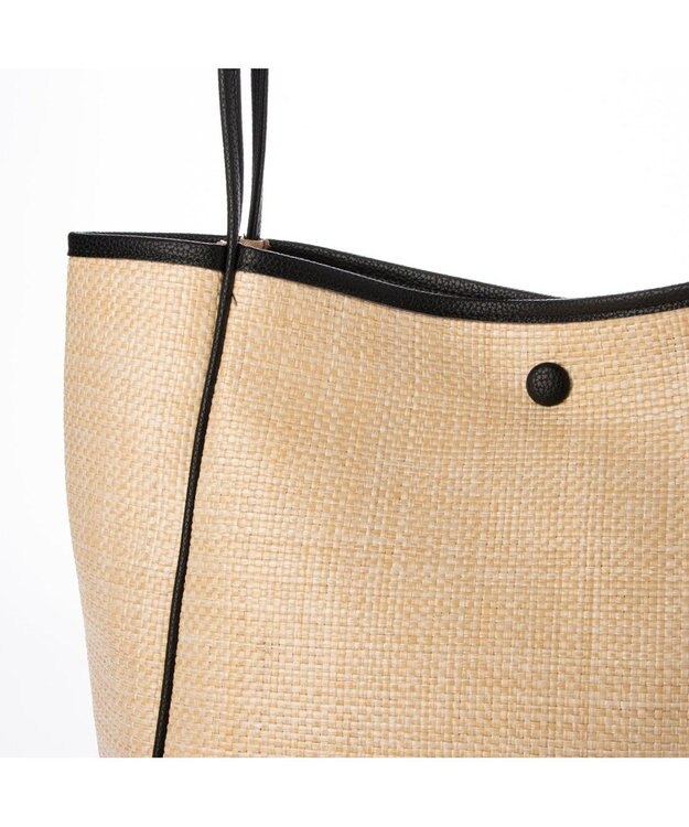 UNBILLION カシュカシュ cachecache / 雑材風通しハンドルトート ブラックアソート