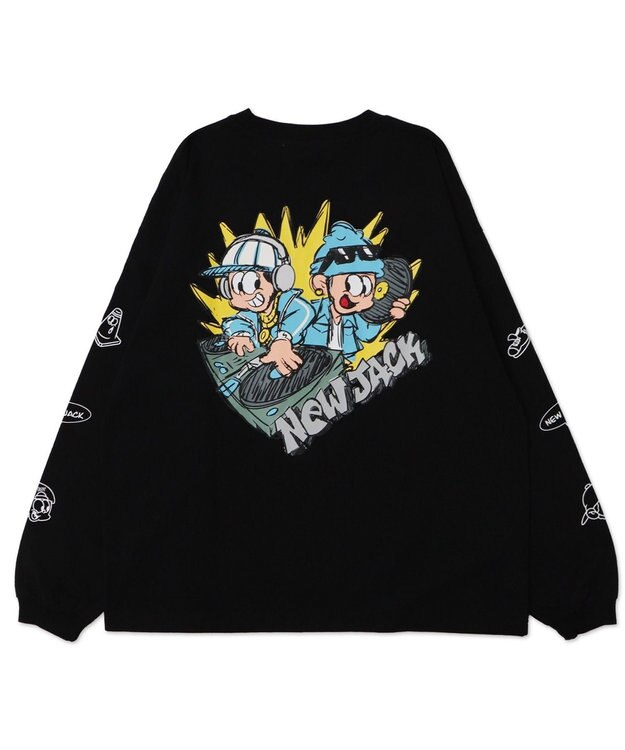 WEGO 別注NEW　JACKグラフィックT（LS） ブラック