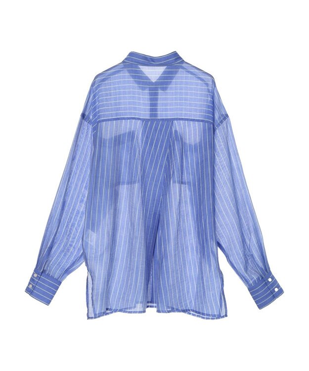 AMERICAN HOLIC シアーＣＯＯＬポケット付きルーズシャツ Stripe