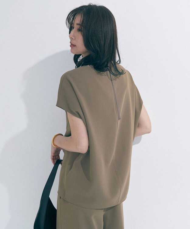 UNFILO 【WEB限定/セットアップ着用可】サマーセットアップ  Tブラウス モカ