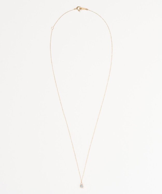 Phoebe 【K10】ジュエルラックネックレス　アクアマリン/3月誕生石/天然石/全長:40cm ゴールド