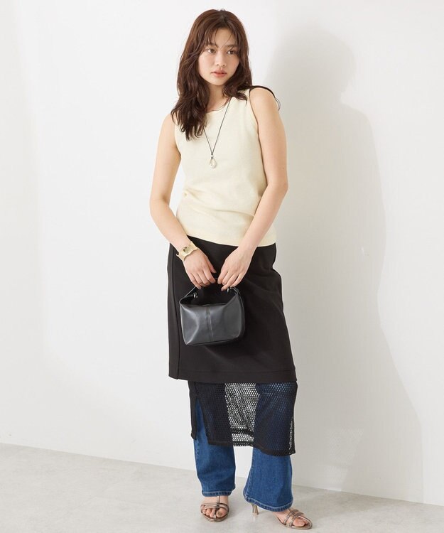 AMERICAN HOLIC 【WEB限定】レイヤード風スカート Black