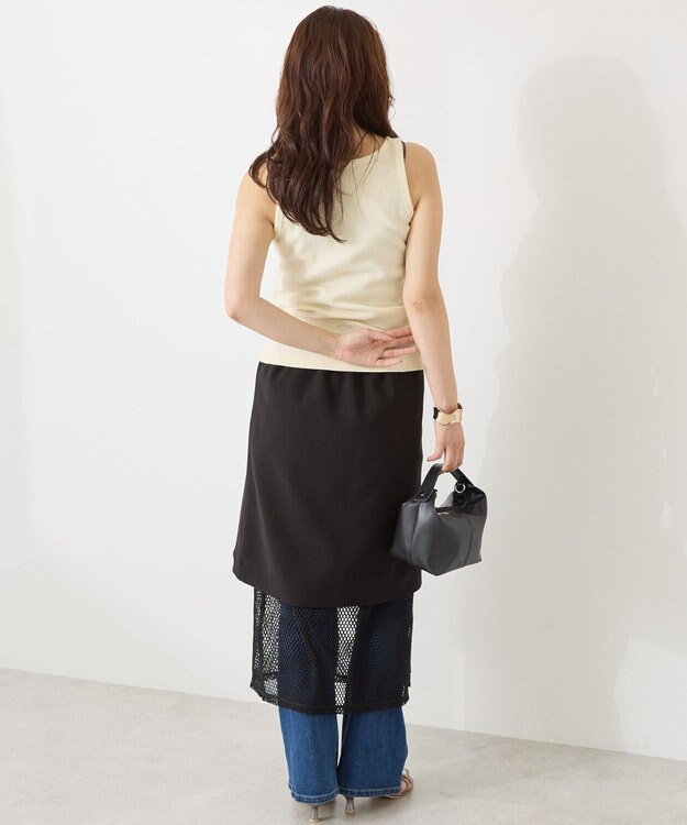 AMERICAN HOLIC 【WEB限定】レイヤード風スカート Black