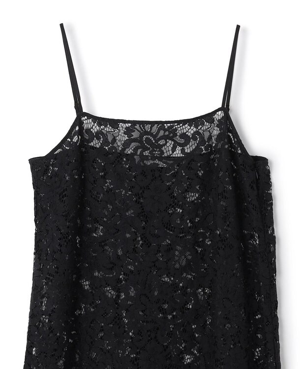 UNFILO レース キャミワンピース ブラック