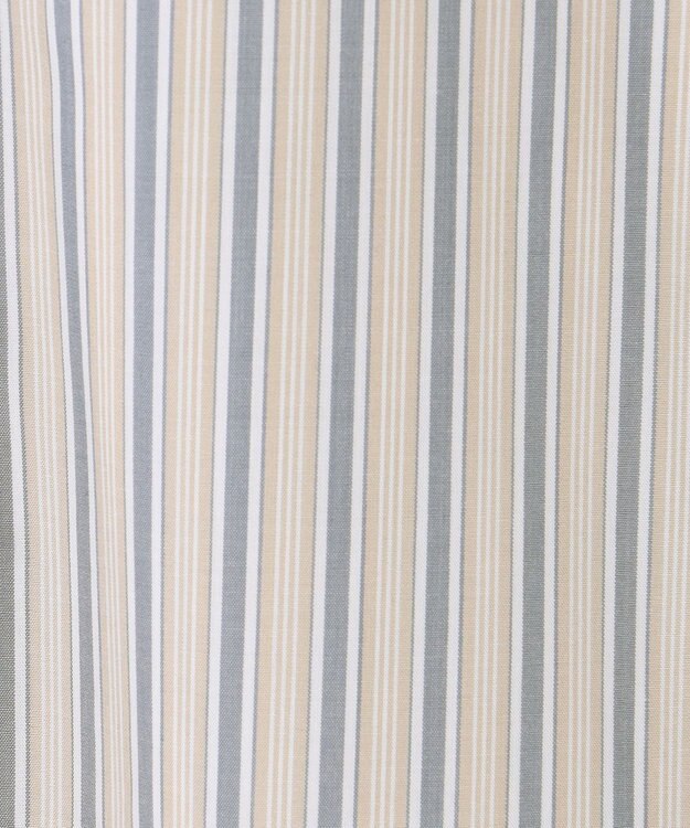 ANY オーバーサイズシャツ ベージュストライプ