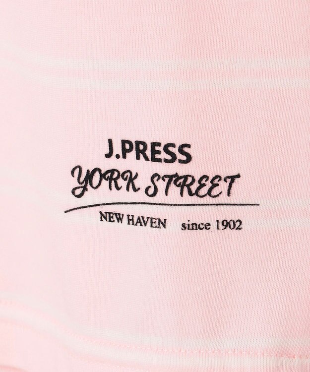J.PRESS YORK STREET 【WOMEN】バンザイスリーブ ボーダーTシャツ ピンク系1