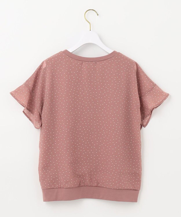 ANY SIS 【洗える】シフォンプリント ブラウス スモーキーピンクドット