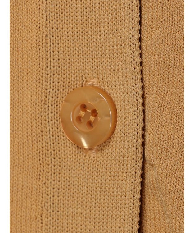 CRAFT STANDARD BOUTIQUE UVカット/接触冷感/マシンウォッシャブル/Vネックビッグニットカーディガン Camel