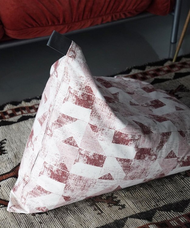 ビーズクッション tetra 【&CRAHUG】オーガニックコットン8号帆布 ビーズクッションNAGI ピンク